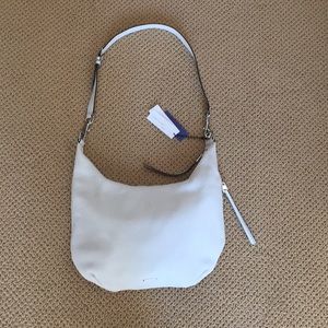Rebecca minkoff large leather white hobo bag